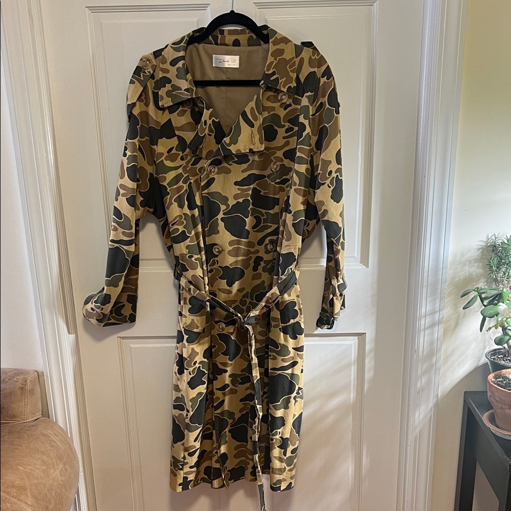 Camouflage Trench Coat